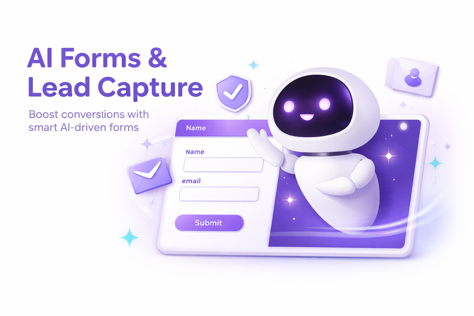 Adaptive AI lead capture forms
