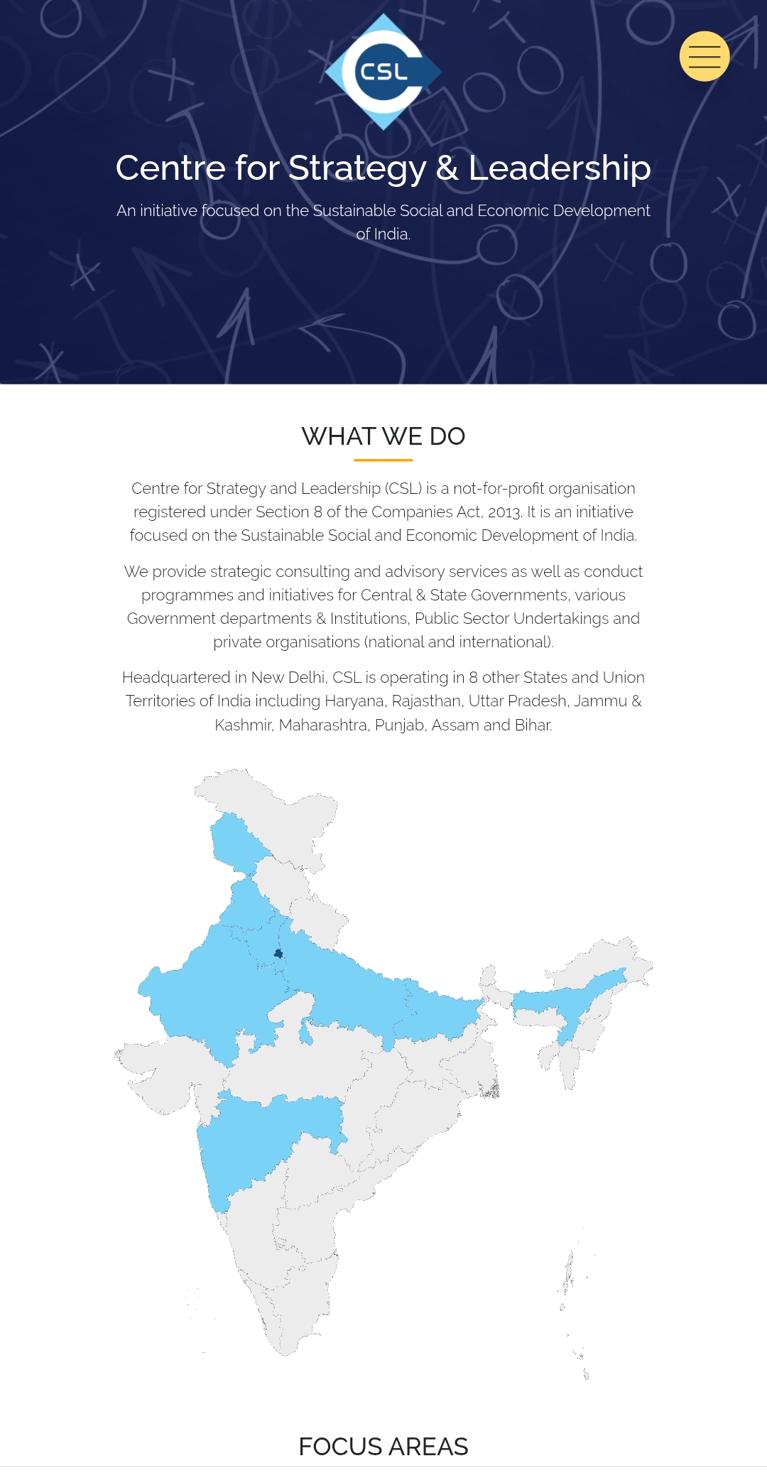 Corporate website design for IT services company